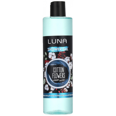 LUNA SHOWER GEL COTTON FLOWERS MOISTURIZING LONG LASTING FRAGRANCED BODY WASH 500 ML